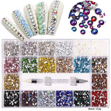 21-Grid Rhinestone Set w/ Diamond Picker