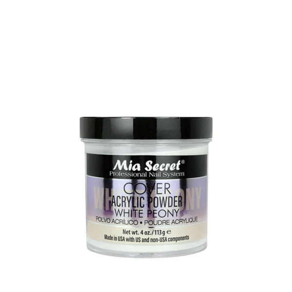 MIA SECRET COVER WHITE PEONY ACRYLIC POWDER