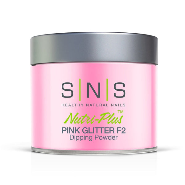 SNS Pink Glitter Dip Powder F2 4oz (113g)