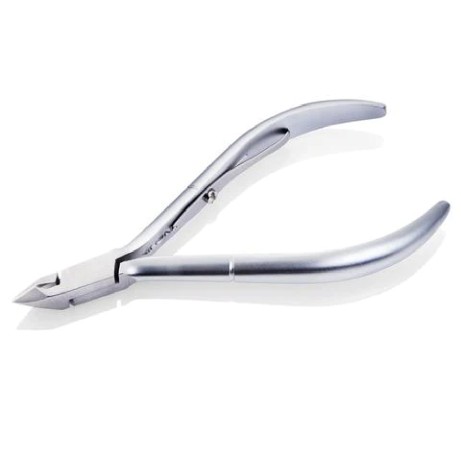 未開封　cuticle nipper NAKASONE silver Satin Edge Cuticle Nipper Double Spring - Half Jaw, 4 Inch