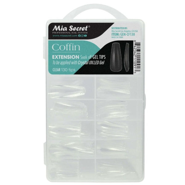 MIA SECRET EXTENSION SOAK OFF - COFFIN GEL TIPS